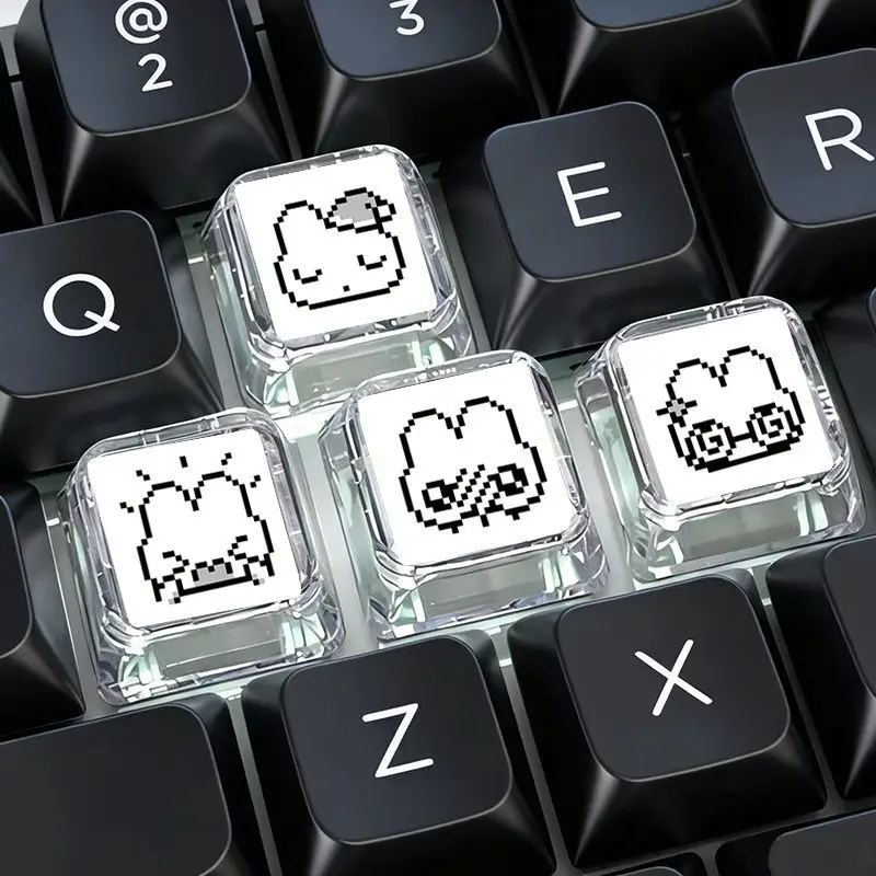 4pcs Cute Pixel Rabbit Express - Gaming Accessories Aesthetic 评论和价格
