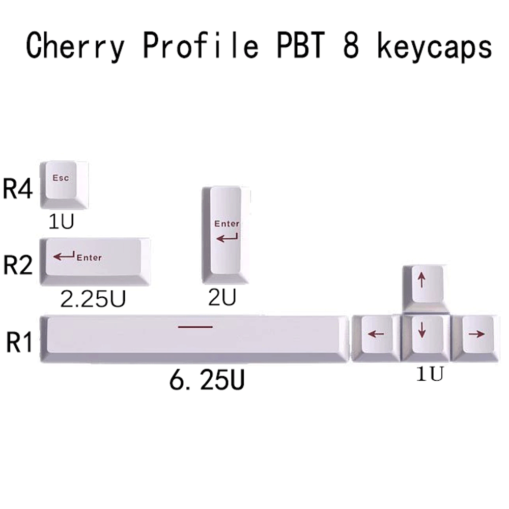 Key Cap Cherry Profile PBT Key - Gaming Accessories Aesthetic 评论和价格